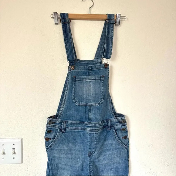 Vanilla Star Distressed Frayed Overall Jeans 99% Cotton Medium - Picture 11 of 11